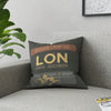 Airport Code (LON) Broadcloth Pillow