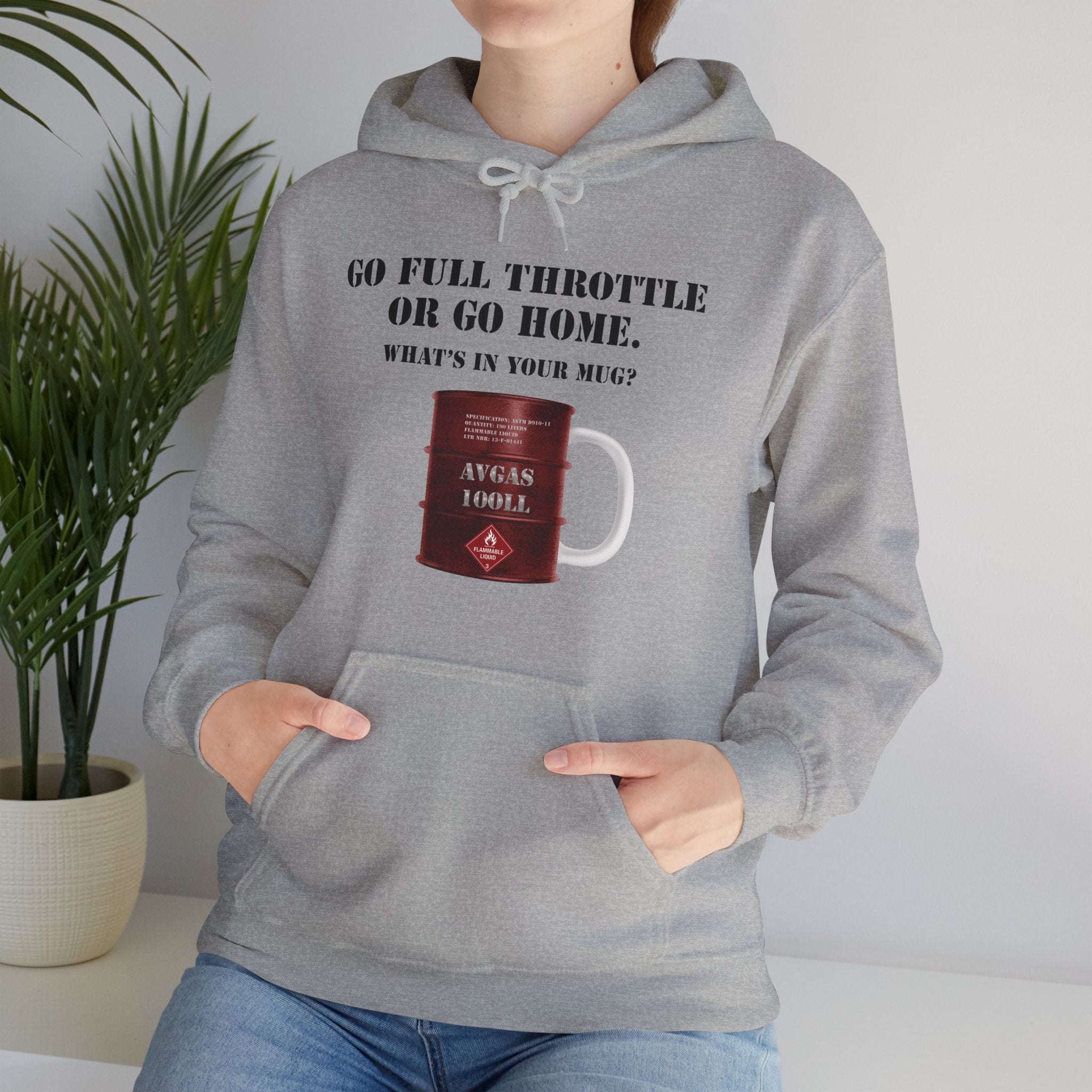 AVGAS Coffee Mug Unisex Heavy Blend™ Hooded Sweatshirt
