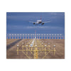 Commercial Jet Landing & Approach Lights Canvas Gallery Wrap