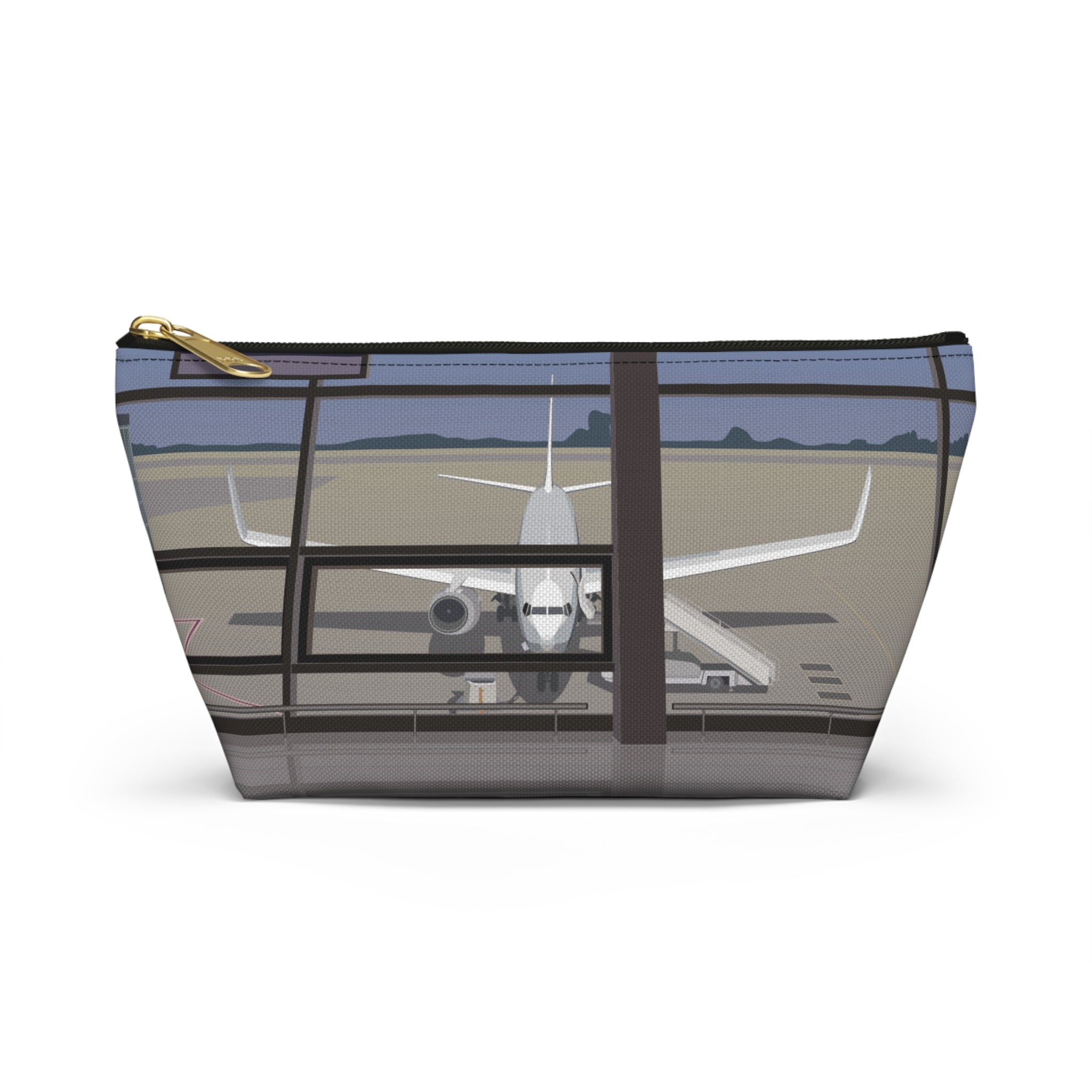 Airport Gate View T-Bottom Accessory Pouch