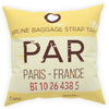 Airport Code (PAR) Broadcloth Pillow