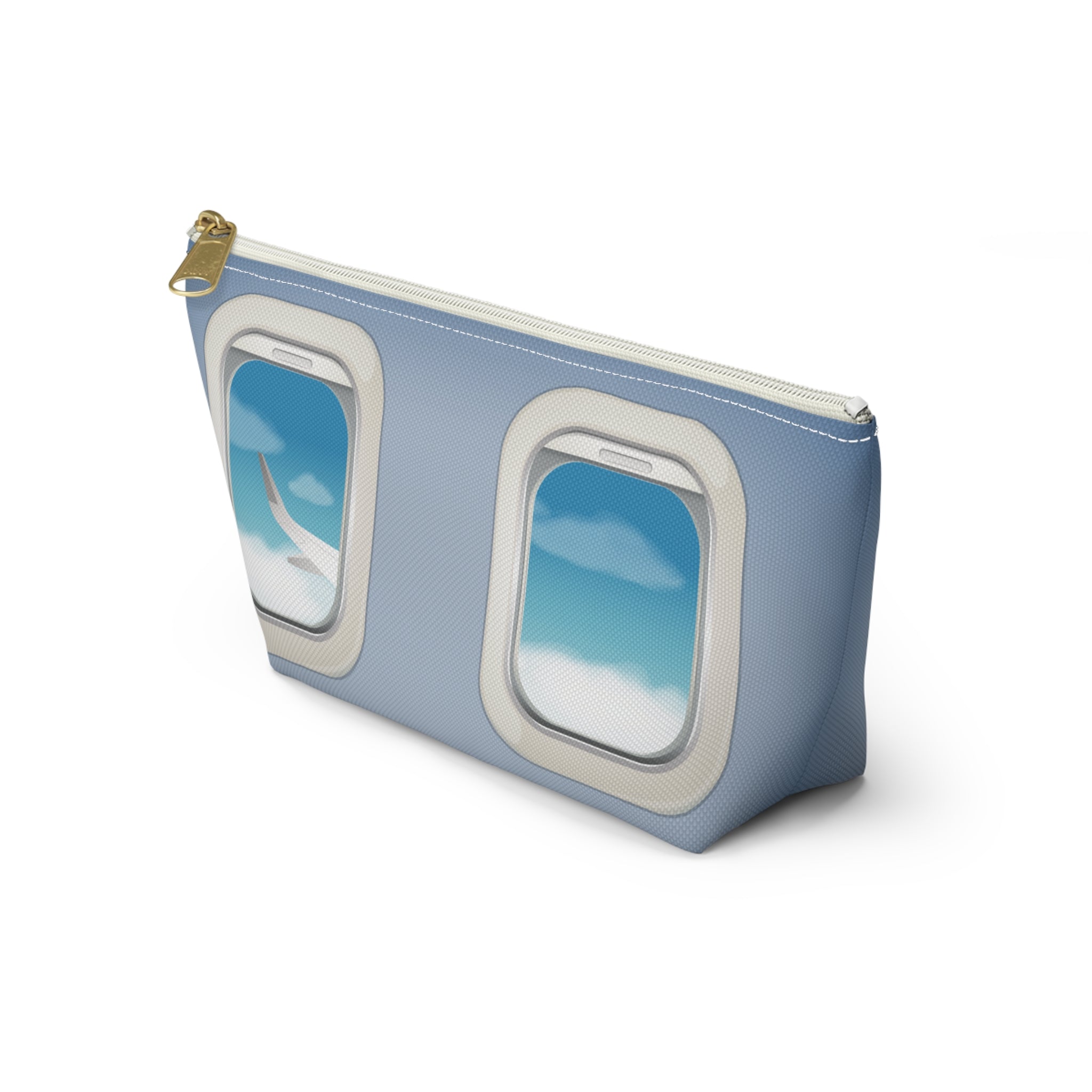 Airplane Window View T-Bottom Accessory Pouch