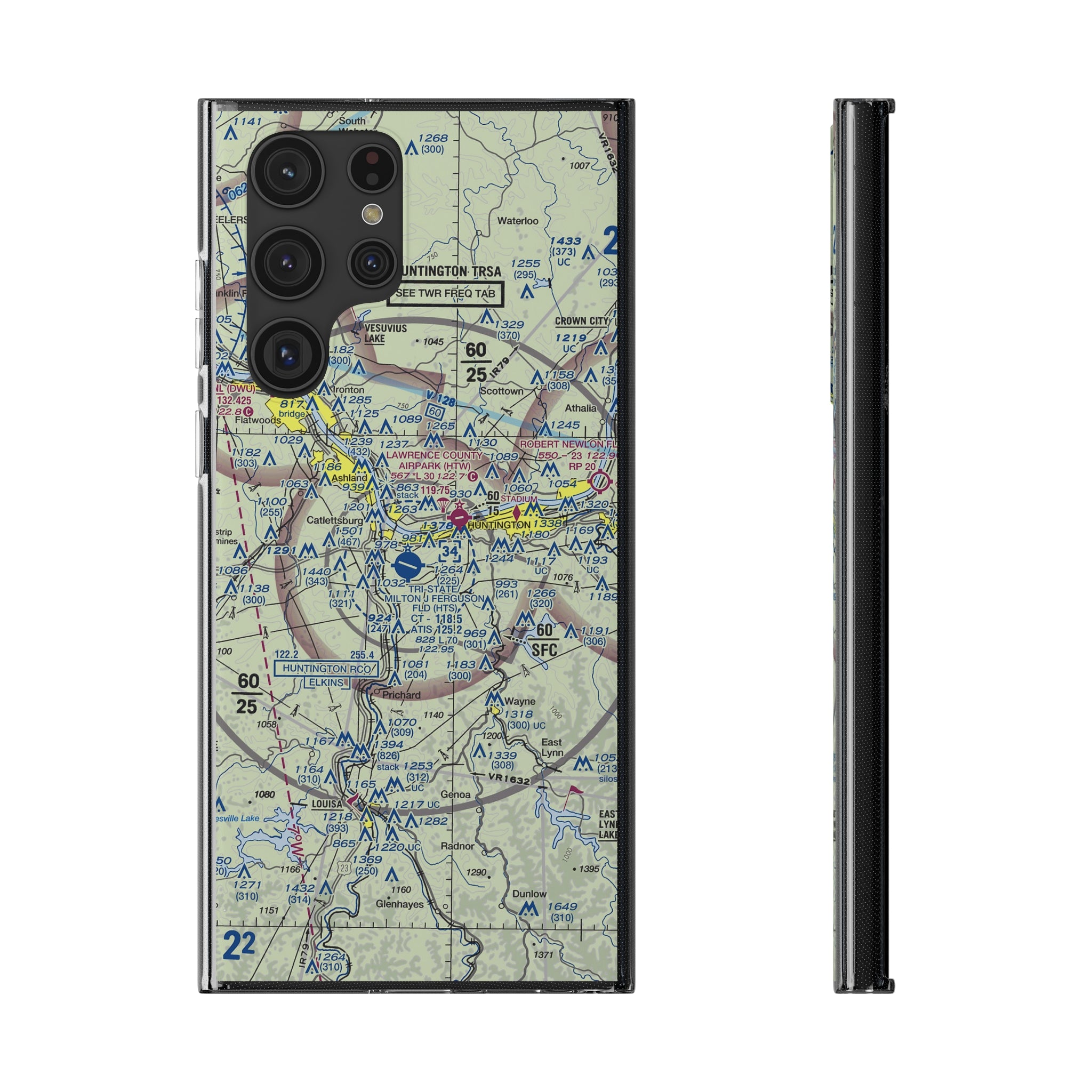 VFR Aeronautical Chart (Midwest) Soft Phone Case