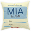 Airport Code (MIA) Broadcloth Pillow