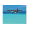 Float Plane on Tropical Water Canvas Gallery Wrap