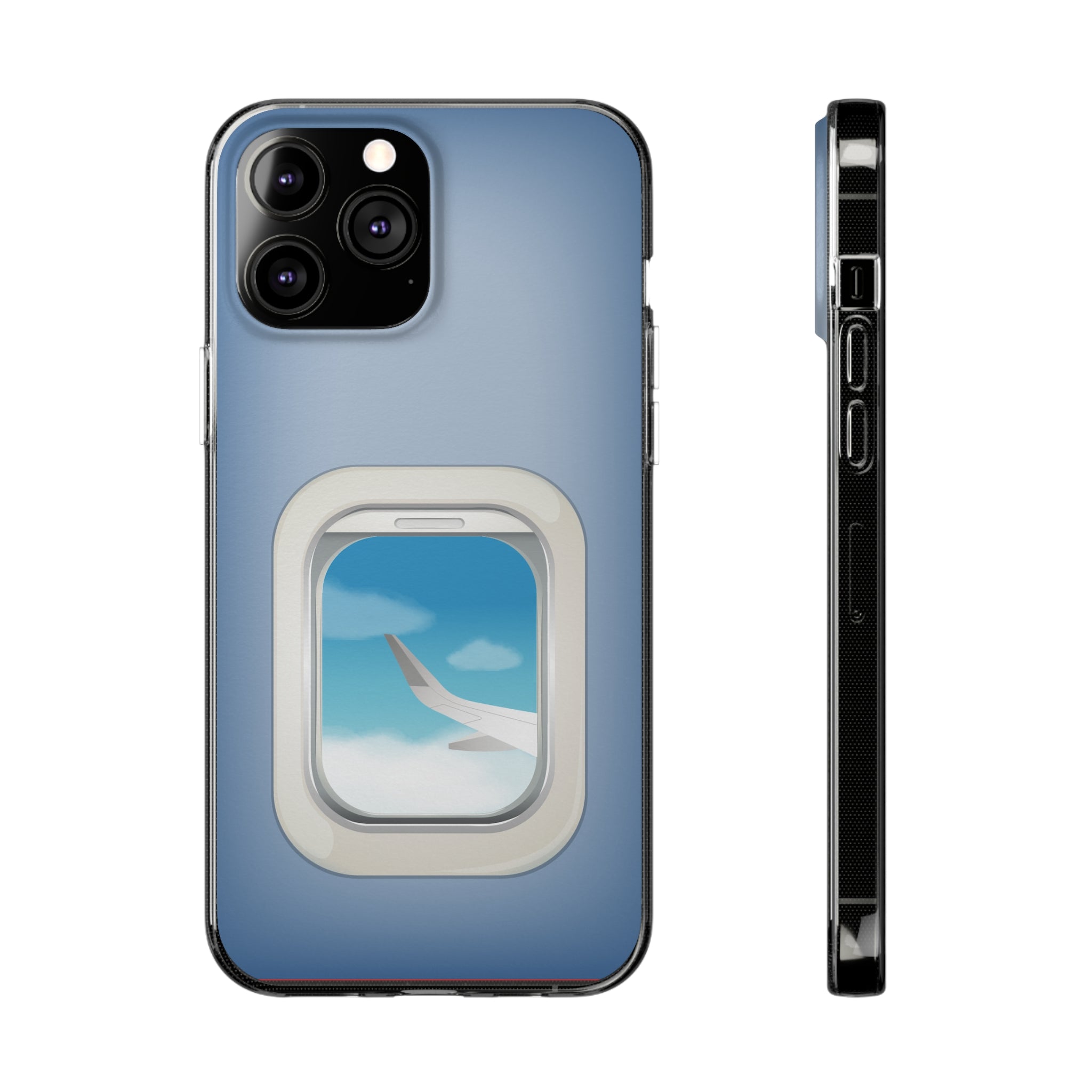 Airplane Window View Soft Phone Case