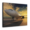 Cargo Jet Sunset Canvas Gallery Wrap