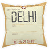 Airport Code (DEL) Broadcloth Pillow