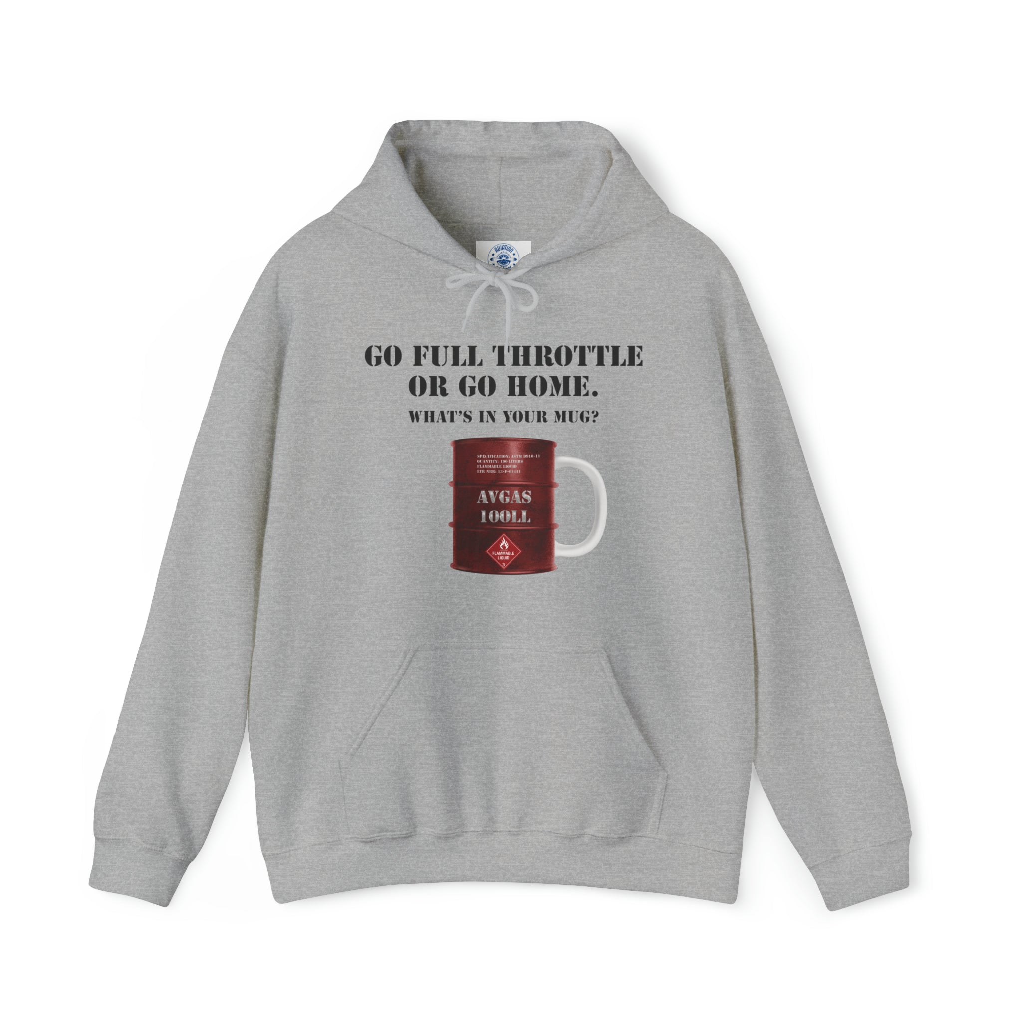 AVGAS Coffee Mug Unisex Heavy Blend™ Hooded Sweatshirt