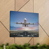 Jumbo Jet Departure Canvas Gallery Wrap