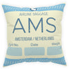 Airport Code (AMS) Broadcloth Pillow