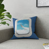 Airplane Window View Broadcloth Pillow