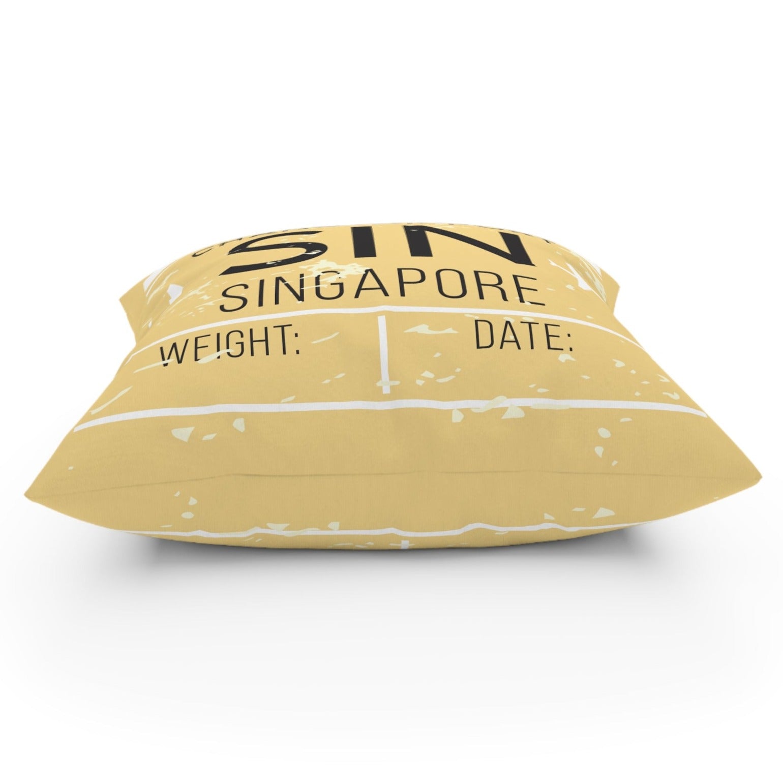 Airport Code (SIN) Broadcloth Pillow