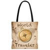 Old World Traveler Map Tote Bag