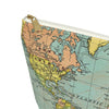 Vintage World Map T-Bottom Accessory Pouch