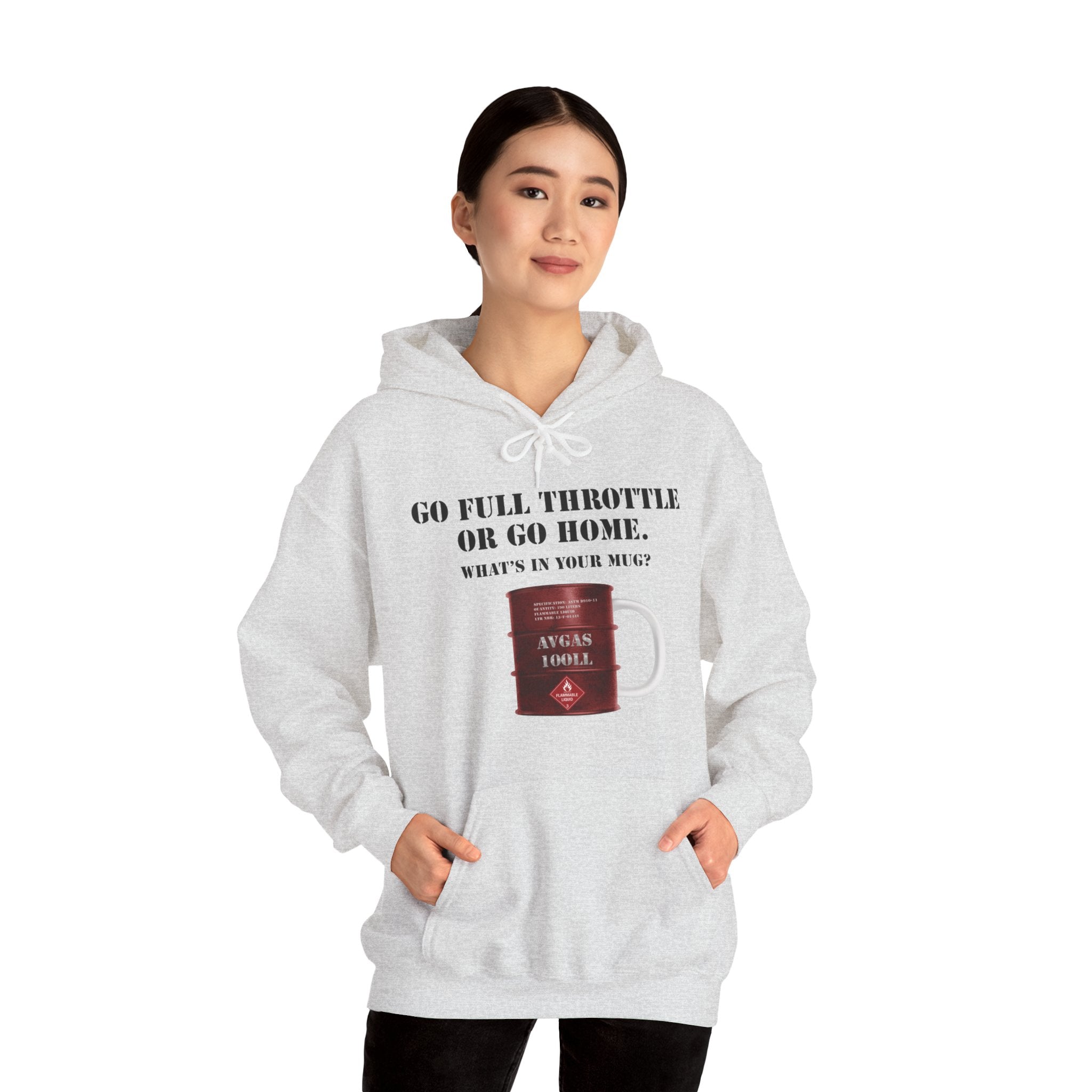 AVGAS Coffee Mug Unisex Heavy Blend™ Hooded Sweatshirt