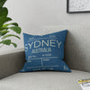 Airport Code (SYD) Broadcloth Pillow