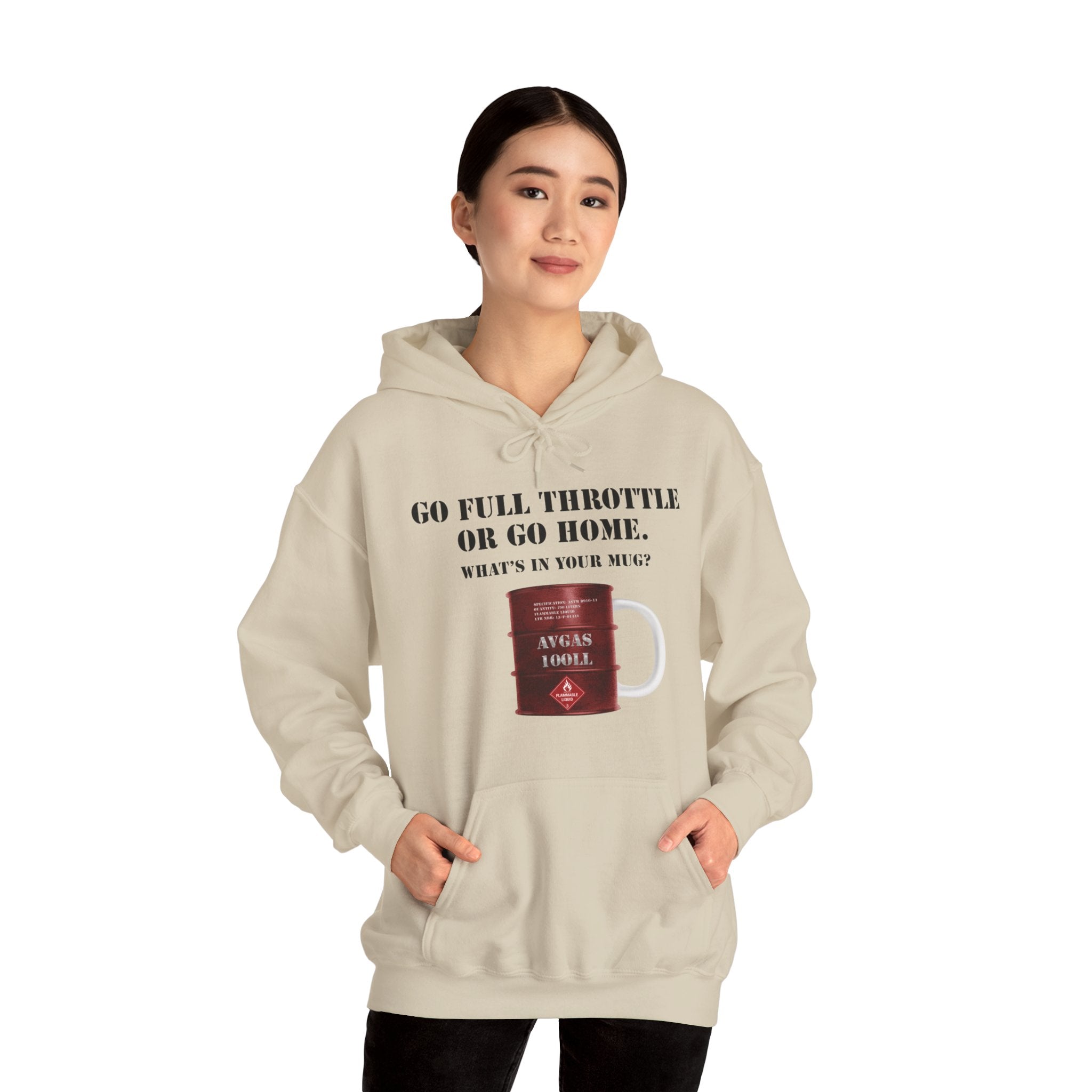 AVGAS Coffee Mug Unisex Heavy Blend™ Hooded Sweatshirt