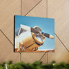 Vintage Military Plane Canvas Gallery Wrap