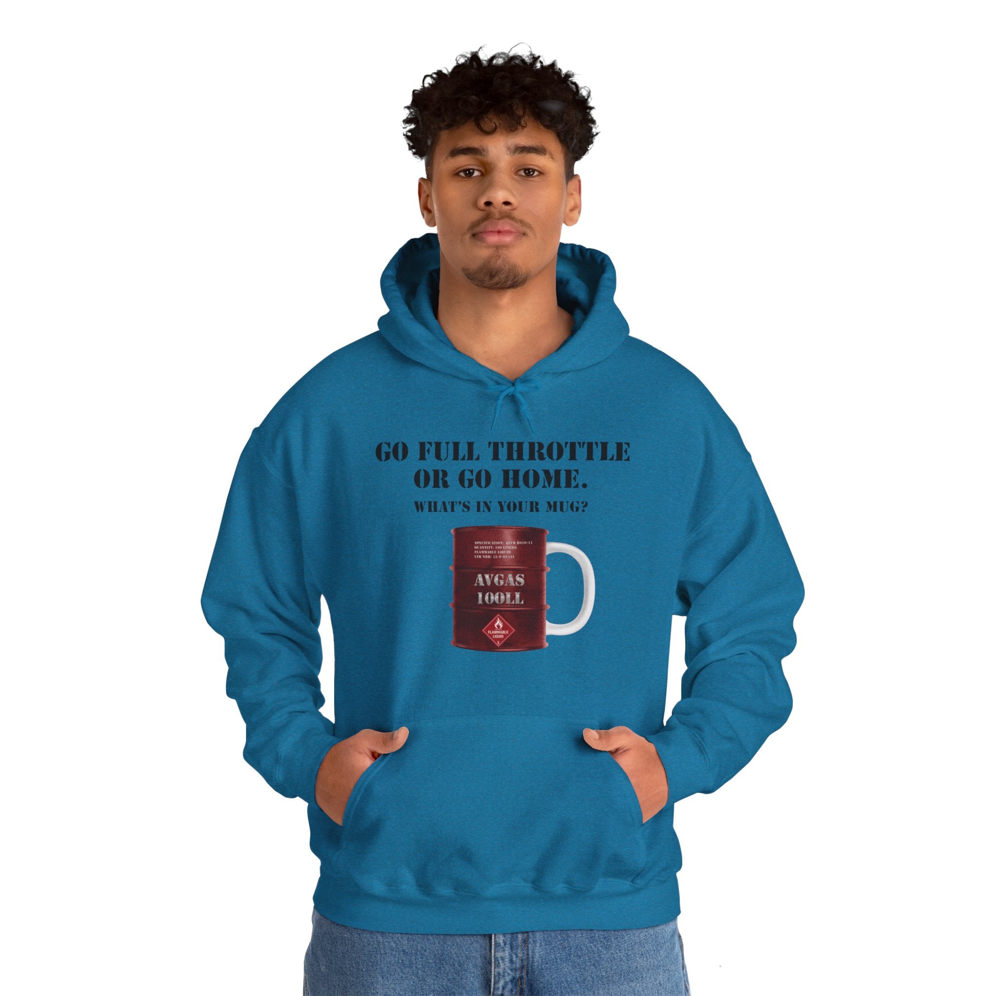 AVGAS Coffee Mug Unisex Heavy Blend™ Hooded Sweatshirt