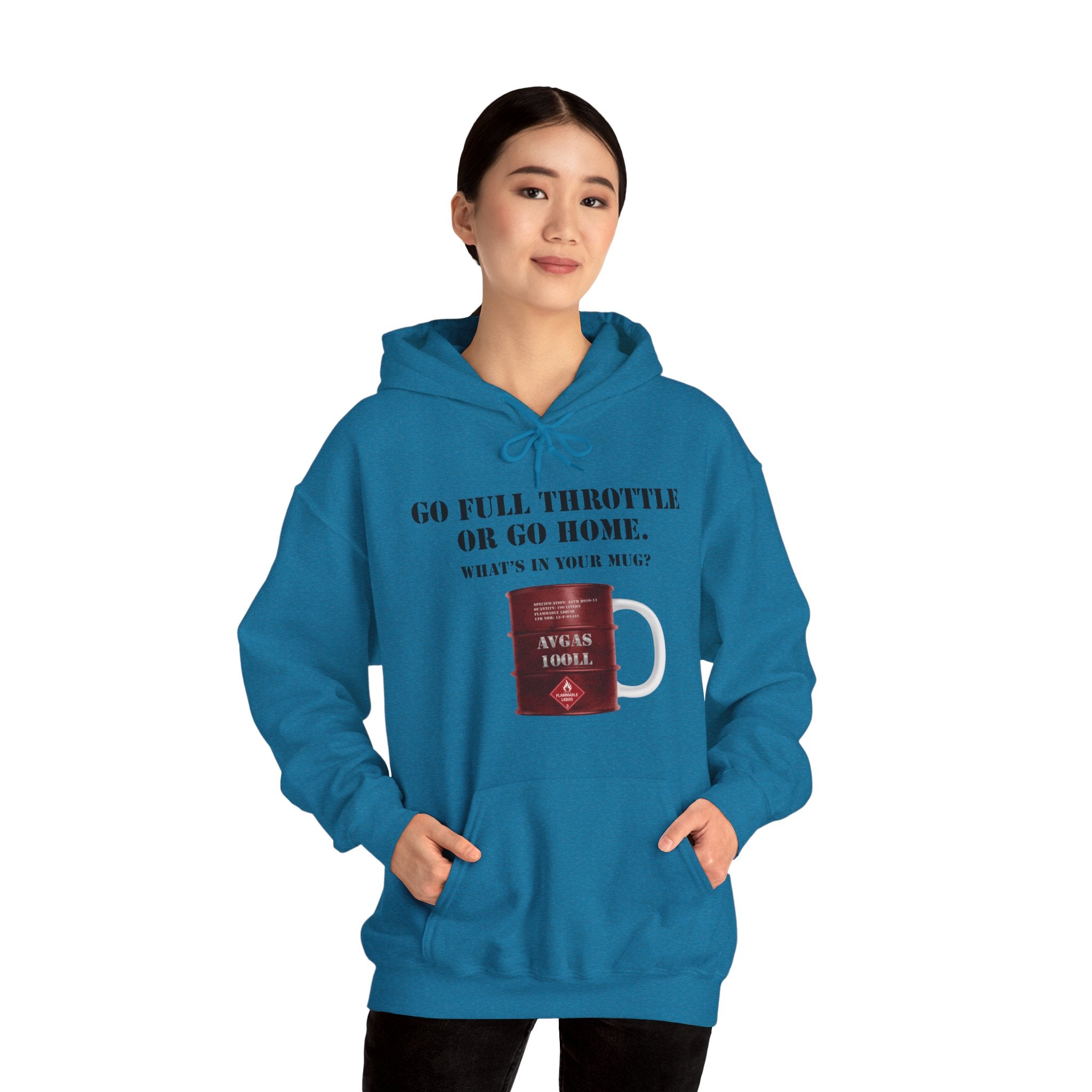 AVGAS Coffee Mug Unisex Heavy Blend™ Hooded Sweatshirt