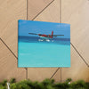 Float Plane on Tropical Water Canvas Gallery Wrap