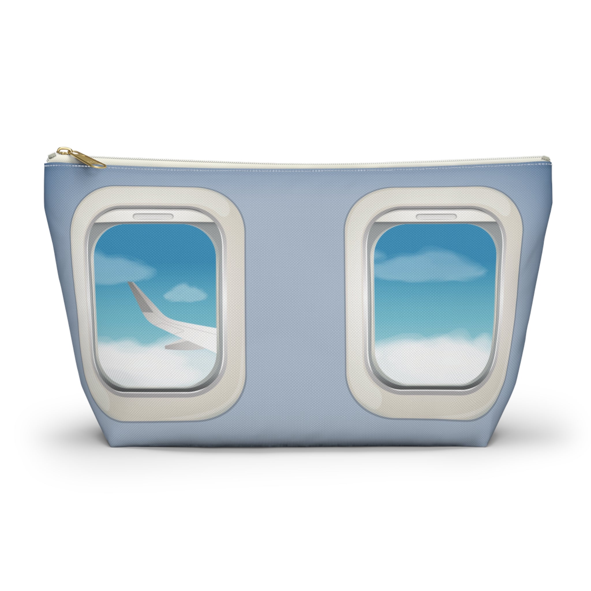 Airplane Window View T-Bottom Accessory Pouch